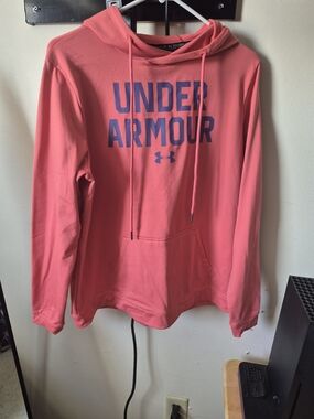 Under Armour Coral Pullover with Navy Branding